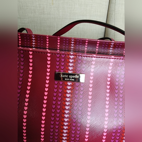 Kate Spade Pink Hearts Shoulder Bag - Picture 6 of 8